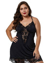 Plus Size Spaghetti Straps Lace Sexy Nightgowns