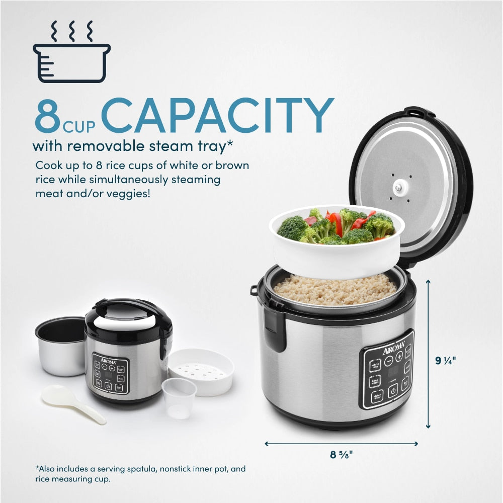 Programmable Rice &amp; Grain Cooker, Steamer Rice cooker