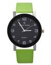 Hot Sale Leather Band Stainless Steel Analog Quartz Ladies Wristwatch