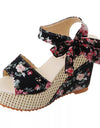 Lace Leisure Platform Sandals