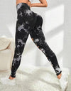 High Waist Tie Dye Hollow Out Sports/Gym Leggings