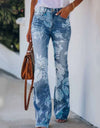 Casual Wide Leg Design Jeans