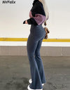 Flare High Waist Denim Pants