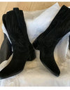 Chunky Heel Embroidered Western Cowboy Boots
