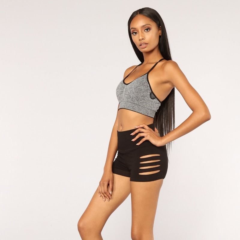 High Waist Push Up Gym Workout Fitness Shorts