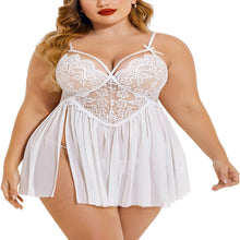 Load image into Gallery viewer, Plus Size Lace Set Chemise Nightgown
