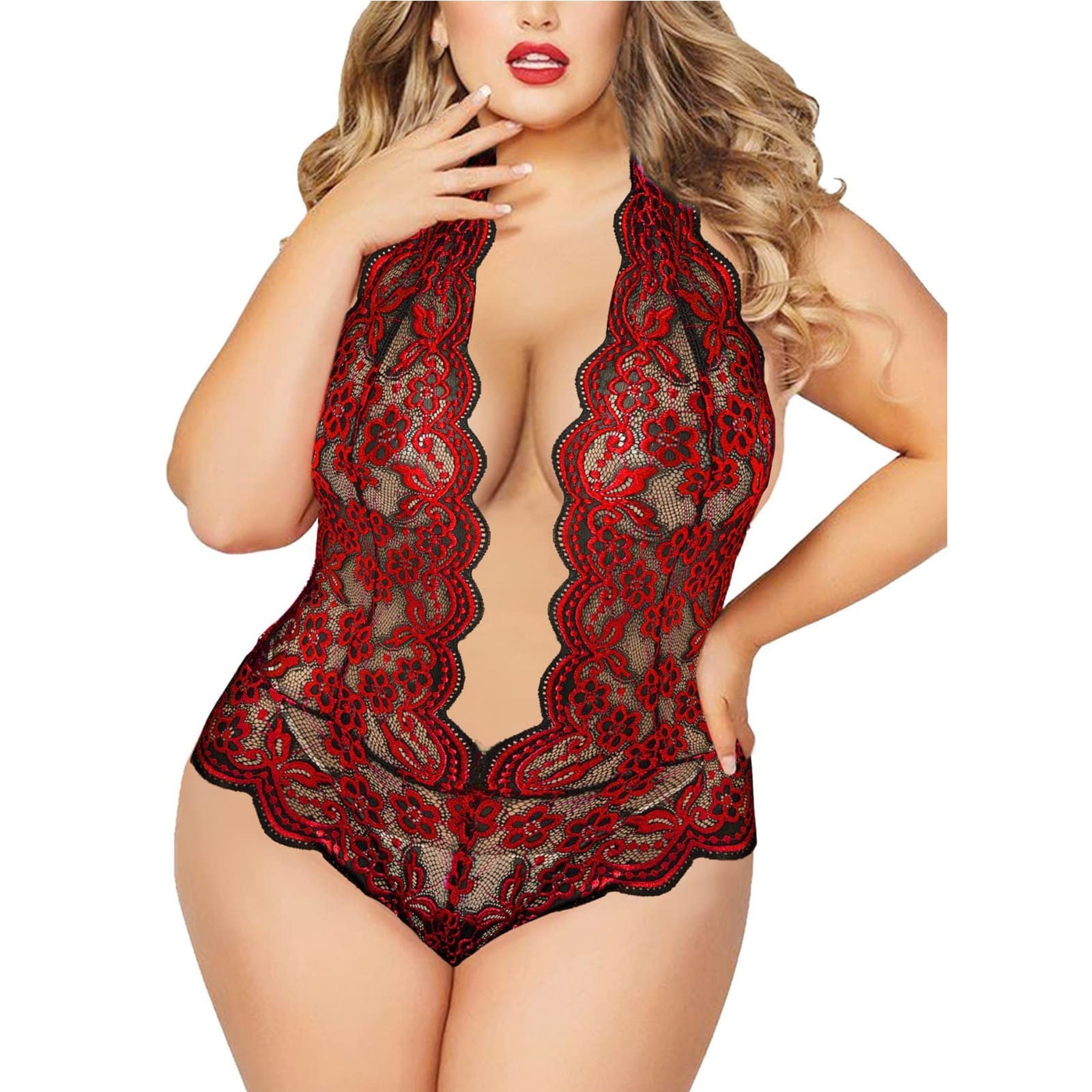 Sexy Plus Size Bra and panties Two Piece Set