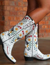 Mid Calf Western Cowgirl/cowboy Women Boots