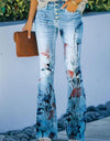 Casual Wide Leg Design Jeans