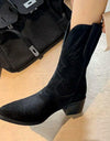 Chunky Heel Embroidered Western Cowboy Boots