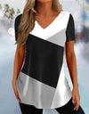 Simple 3d Fashion V-neck T-shirt