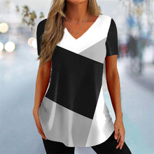 Load image into Gallery viewer, Simple 3d Fashion V-neck T-shirt
