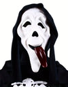 long-tongued ghost mask, natural latex full-face mask