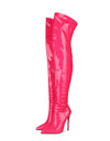 Over Knee Patent Leather High heel Long Zipper Boots