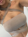 Sexy Criss Cross Halter Bandage Crop Top