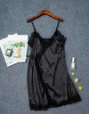 Silk Satin Lace Robe Nightdress