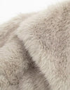 Faux Fur Coat Long Sleeve Front Snap-button Thick Coat