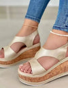 Thick Bottom Wedge Open Toe Sandals