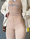 Flare High Waist Denim Pants