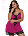 Plus Size Spaghetti Straps Lace Sexy Nightgowns