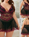 Sexy Lace Panel Sling Pajama Nightdress