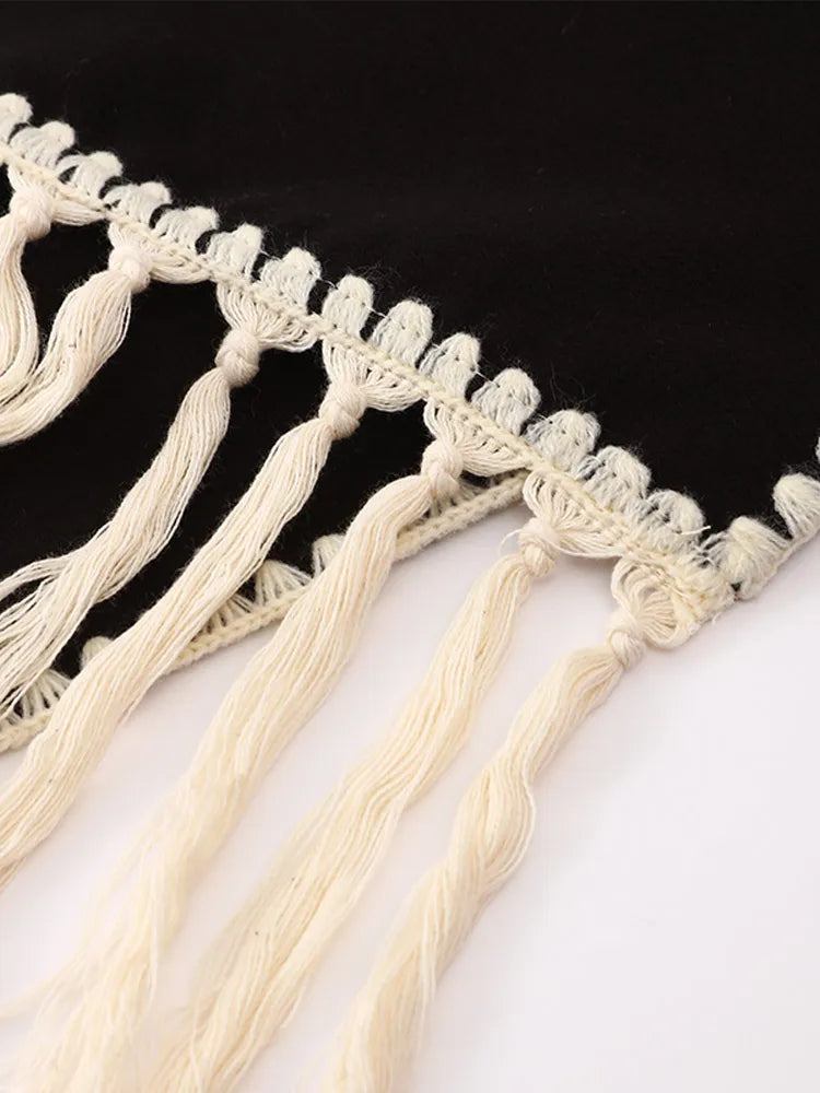 Single Breasted Elegant Women's Coat With Scarf