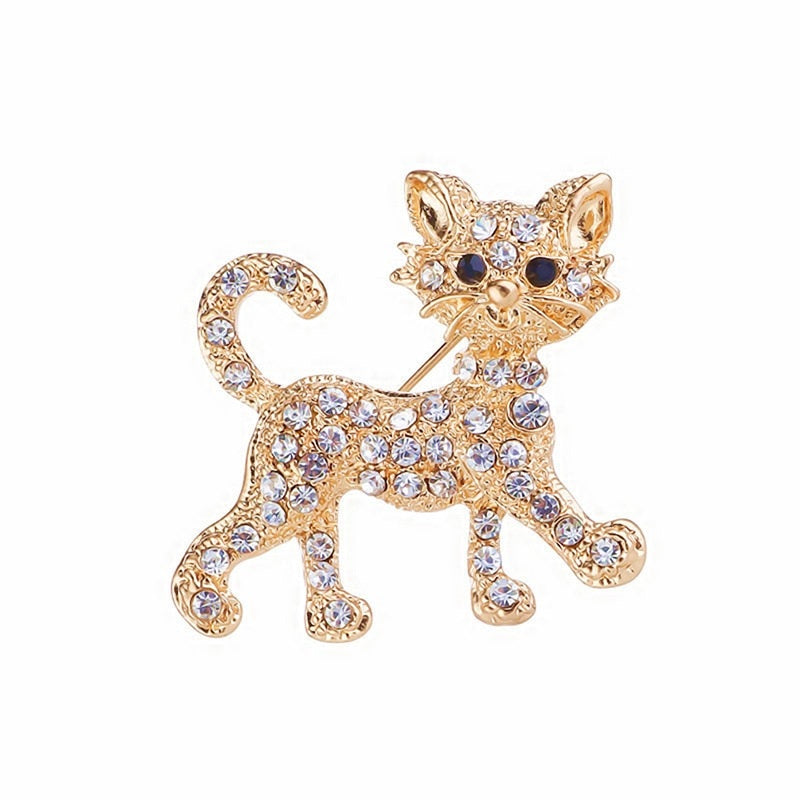 Ladies Crystal Rhinestone Charm Brooch Pins