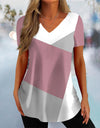 Simple 3d Fashion V-neck T-shirt