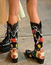 Mid Calf Western Cowgirl/cowboy Women Boots