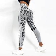 Load image into Gallery viewer, High Waist Leopard Seamless butt-lifting workout leggings
