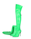 Over Knee Patent Leather High heel Long Zipper Boots