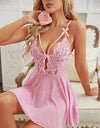 Sexy Lace Nightdress With Bow And thong