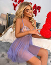 Floral Sexy Sling Lingerie Nightgown