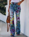 Casual Wide Leg Design Jeans