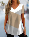 Simple 3d Fashion V-neck T-shirt