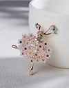 Ladies Crystal Rhinestone Charm Brooch Pins