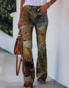 Casual Wide Leg Design Jeans