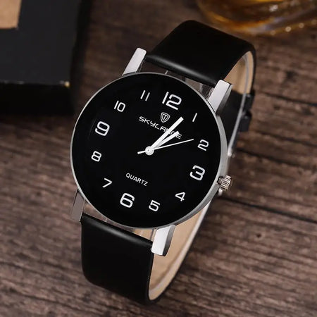 Hot Sale Leather Band Stainless Steel Analog Quartz Ladies Wristwatch
