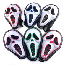 Load image into Gallery viewer, Ghost Face Mask Led Glowing in the dark Halloween Cosplay
