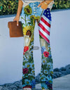 Casual Wide Leg Design Jeans