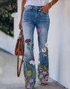 Casual Wide Leg Design Jeans
