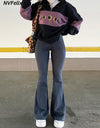 Flare High Waist Denim Pants