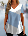 Simple 3d Fashion V-neck T-shirt
