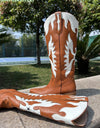 Brown Wings Western Cowboy Boots