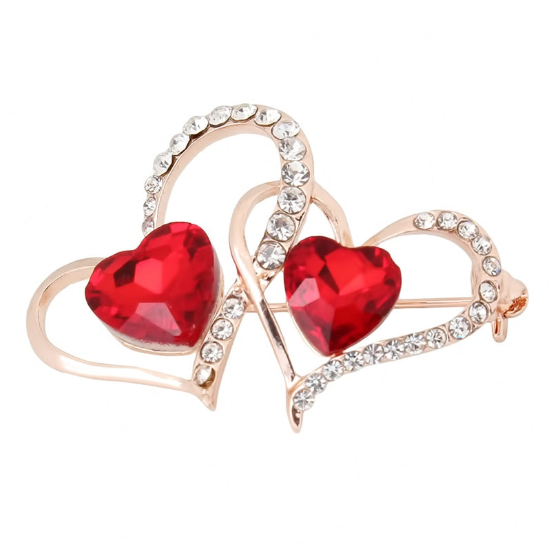 Ladies Crystal Rhinestone Charm Brooch Pins
