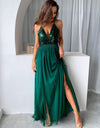 2003 Backless V-neck Maxi Dress