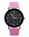 Hot Sale Leather Band Stainless Steel Analog Quartz Ladies Wristwatch