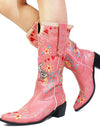 Mid Calf Western Cowgirl/cowboy Women Boots
