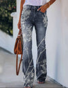 Casual Wide Leg Design Jeans