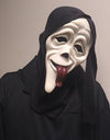 long-tongued ghost mask, natural latex full-face mask